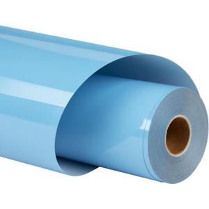 HTVRONT Sky Blue HTV Vinyl Heat Transfer Vinyl Rolls - 12" x 30ft Sky Blue HTV Iron On Vinyl for T-Shirts, Htv Vinyl Easy Cut & Weed Sky Blue