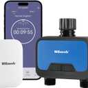 WiFi Sprinkler Timer 2 Zone, 984ft RF Range, 2 Outlet Smart Garden Hose Timer with Wi-Fi Hub, APP/Voice Control, Irrigation by Quantity/Mist Mode/Rain Delay/Automatic Watering for Lawn Yard