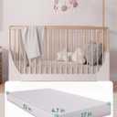Babelio Memory Foam Crib Mattress Dual-Sided Baby Toddler Mattress Standard Size, Removable Waterproof Cover, CertiPUR-US Certified, Grey