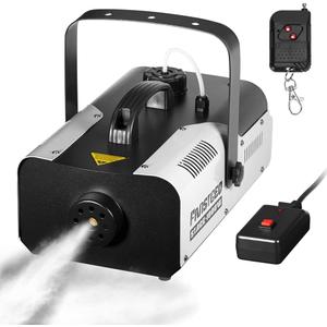 Fog Machine 1000W with Wireless Remote Control and Manual Control, Professional Stage Smoke Machine for DJ Concert Halloween