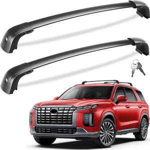 Tuyoung 300lbs Roof Rack Cross Bars Compatible with Hyundai Palisade 2019-2025 SE SEL XRT Limited Calligraphy, Lockable Heavy Duty Anti-Theft Aluminum Rails Crossbars Cargo Carrier Bag