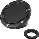 Car Fuel Filler Door Gas Tank Cap, Heavy Duty Vehicle Fuel Filler Tank Door Cover, Automotive Exterior Protection Accessories, Compatible with Wrangler JK 2/4 Door