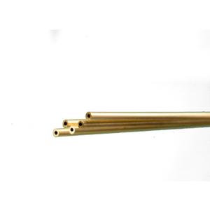 K & S 1143 Round Brass Tube, 1/16" OD x 0.014" Wall x 36" Long, 5 Pieces, Made in The USA