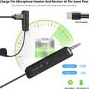 Wireless Microphone System for 4 People,2.4G Wireless Headset Mics and Handheld Mics 2 in 1,Ideal for Speakers,Voice Amplifier,PA System,Teacher,Tour Guides,Fitness Instructor