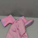 2 Pcs Toddler Raincoat Rain Boots Set Kids Baby Cartoon Hoodie Zipper Jacket Short Rain Shoes for Little Boys Girls Size 110