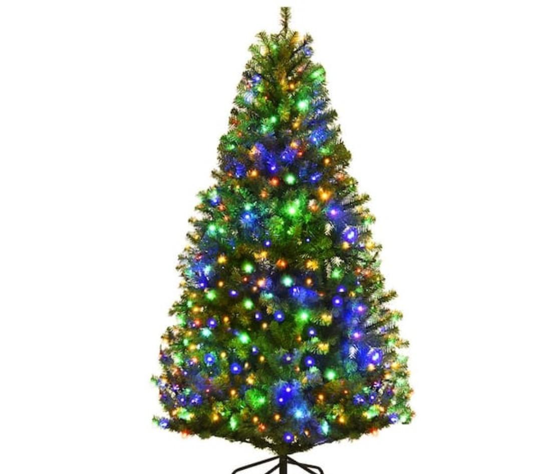 5 ft. Pre-Lit Artificial Christmas Tree with 150 LED Lights