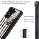 CARLOCA Compatible with Samsung Galaxy S22 Case,Camo Forest American Flag Samsung Galaxy S22 Cases Graphic Design Shockproof Anti-Scratch Drop Protection Case for Samsung Galaxy S22