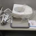 Raised Toilet Seat with Handles for Elderly - Toilet Seat Risers for Seniors with Adjustable Padded Arms - Elevated Toilet Safety Seat for Standard or Elongated Commode