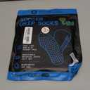 Lux Dual Grip Socks - Soccer Grip Socks for Men and Women. GripArray Performance & Comfort (Small, Blue, Pair of 1)