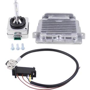 Xenon Hid Headlight Ballast Control Module Unit with Ignitor and D3S Bulbs set for Buick Enclave Chevrolet Corvette GMC Acadia Jaguar F-Type XJ XJR for Jeep Grand Cherokee for Volvo S60 V60