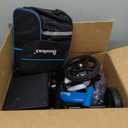 BlessReach Knee Scooter Steerable Knee Walker Deluxe Medical Scooter for Foot Injuries Adult Compact Crutches,Supports Up to 300 lbsBlue