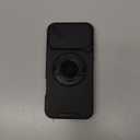 for iPhone 17 Pro Max Case with Phone Grip Holder Adjustable Kickstand & Camera Slide Cover, Slim Military Grade Drop Protection Rugged Shockproof Protective Cell Phone Cover 6.9 Inch, Black