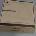 Kepwam Coffee Mug Warmer - 50W Electric Coffee Warmer for Desk 3 Temp Settings & 2-9 Timer Smart Cup Warmer for Desk Candle Warmer Plate with LED Lights Beverage Tea Milk Warmer for Home & Office