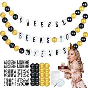 DIY Giant Friendship Bracelet 30th 35th 50th 60th Birthday Banner in My Birthday Era Banner Famous Singer Customizable Banner Garland Decor Foam Circles Ball Plastic Balls DIY Supplies
