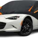 10-Layer for Mazda Miata MX-5 MX5 Car Cover Waterproof All Weather for Automobiles, Outdoor Full Exterior Covers Soft Cotton Lining with Door Zipper, Fit for Mazda Miata 1990-2025