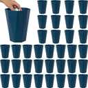 36 Pcs Small Trash Can Bulk 2.6 Gallon Plastic Wastebasket Garbage Can Durable Trash Bin Container for Home Bathroom Bedroom Office Kitchen(Blue)