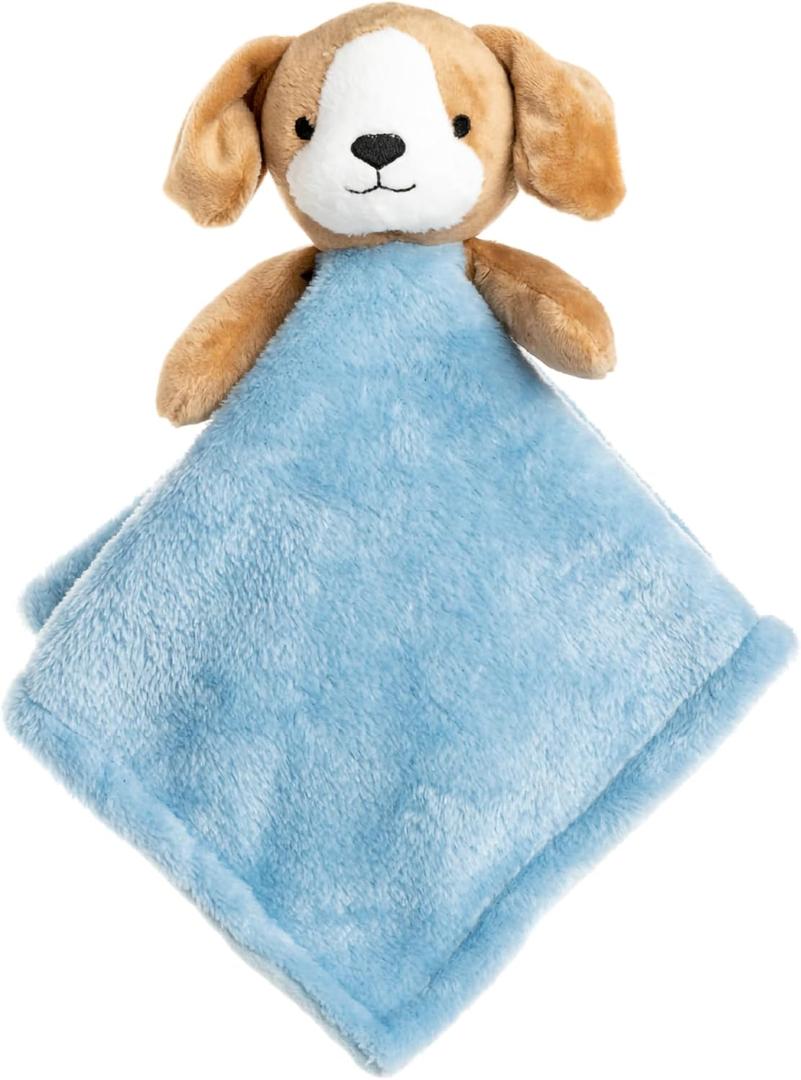 KIDS PREFERRED Carter's Baby Blanket Unisex Loveys for Babies Essentials, Newborn Boys and Girls Security Blankets with Soft Minky Fabric, Snuggle Toy Plush Stuffed Animal - Puppy (Crib)