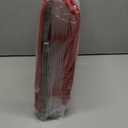 ZOBER Christmas Ornament Storage Box - Stores 128 Ornaments W/ 2 Sided Zipper - Flexible Plastic Christmas Ornament Storage Containers - 3 Inch Cube Compartments - Red