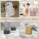 2 x FULZTEY 5 Rolls Rhinestone Ribbon Roll,Mix Colors Crystal Ribbon for DIY Crafts,1.5 cm Wide Diamond Strips Self Adhesive,5 Yards Shiny Rhinestone Tapes for DIY Car Clothes Wedding Party Decoration (White&Black&Rose Red AB&Orange AB&Gold)