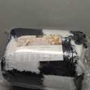 PureCozy Checkered Rug 5x7 for Living Room, Black and White Modern Shag Rugs Super Soft Washable Indoor Office Fuzzy Carpet Non-Slip Fluffy Rugs for Bedroom Home Aesthetic Decor