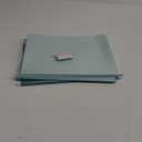 Y YOMA Letter Size - 6 Pack Extra Capacity Hanging File Folders Accordion Decorative Reinforced File Folder Cute Colored Expandable Folder for Office Home with 1/5-Cut Adjustable Tabs, Teal Blue