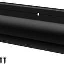 Hicarer 1 Pcs Door Bottom Sweep with Rain Drip 0.5625" W x 2" H x 36" L, Black Exterior Door Rain Drip Guard, Bottom Weather Stripping, Mill Finish Aluminum with Vinyl Insert