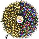 Chuya 300LED Dual Color Changing Christmas Tree Lights,Warm White to Multi Color,End-to-End Plug 9 Modes,105ft Outdoor Indoor String Lights for Christmas Holidays Party Wedding Decoration