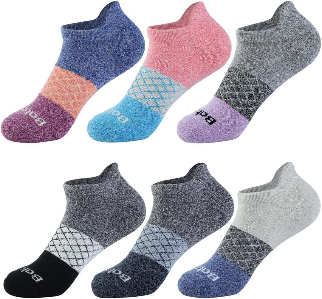 bataidis Women's Casual Ankle Socks Low Cut Athletic Socks 6 pairs (Blue)