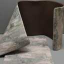 Kitchen Mats for Floor Set of 2 Anti Fatigue Waterproof Kitchen Rug Blue Cream Abstract Cushioned Non-Slip Kitchen Mats Comfort Standing Neutral Mat for Sink Laundry Office 17.3"47"+17.3"30"