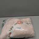 Drydiet 2 Pcs Rose Flowers Bathroom Rugs Set Coquette Room Decor Floral Rugs for Bathroom Bedroom Living Room,Non Skid Absorbent Romantic Rose Flower Area Rugs 2 Shapes(Pink,Small)