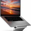 Adjustable Laptop Stand for 5 Devices, Modern Grey Design, Tool-Free Height Adjustment, Stable & Protective