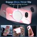 Pixel 9A Case 6.3'', Magnetic Google Pixel 9A Case with Screen Protector [Compatible with Magsafe] [Military Grade Drop Tested] Shockproof Transparent Back Protective Phone Cover, Clear