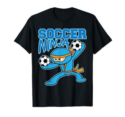 Soccer Ninja Player Cute Football Lovers Funny Gift T-Shirt, Size S