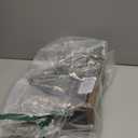 Flush Mount Ceiling Light Fixture for Kitchen Hallway, 2-Light Close to Ceiling Light with Black Metal and Wood Design, Rustic Farmhouse Ceiling (Bulb not Included)