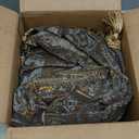 Loom and Mill Luxury Jacquard Waterfall Valance for Living Room, Classic Antique Swag Window Valances with Tassels, Bronze Gold Swag Curtains for Bedroom Banquet Holiday Decoration(W39Inch,1 Panel)