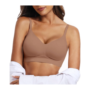 OEAK Womens Wireless Bras Comfortable Push Up Bra No Underwire Bra Full Support Lift Bralette Everyday Seamless Tshirt Bras Size S
