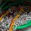 2PCS Snow Chains for SUV/Truck/Car in Snow, Sand, Mud and Ice, Universal Adjustable Emergency Portable Snow Tire Chains(KN120)