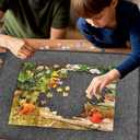 Bits and Pieces Lightweight Jigsaw Puzzle Board with Drawers, 30" x 23" - 3.5 Pounds Low Weight Felt Portable Puzzle Board - 4 Piece Sorting Trays - Standard 1000 Piece Size