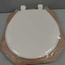 Mayfair Cassel Slow Close Toilet Seat, Easy Clean, Non Slip Premium Wood Seat, Easy Install, Made in USA, Round, Biscuit