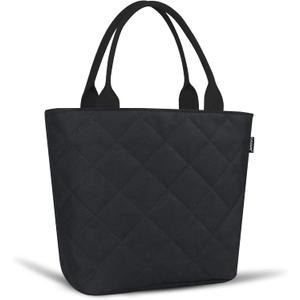 Gloppie Lunch Bag Women Lunch Box for Women Insulated Leakproof Lunch Tote for Work Loncheras Para Mujer Black