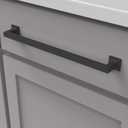 Studio Collection Pull 12 Inch Center to Center Matte Black Finish