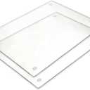 Tempered Glass Cutting Board - Long Lasting Clear Glass - Scratch Resistant, Heat Resistant, Shatter Resistant, Dishwasher Safe. (2 Large 12x16")