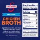 SWANSON S 100% Natural Unsalted Chicken Broth, 32 oz Carton (12 Pack) (EXP 01/26/27)