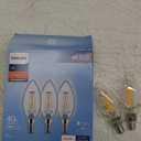 Philips 40W Equivalent Soft White B11 Candelabra Clear LED Decorative Light Bulb (3-Pack) And 5.5 inch Grilled Cheese Pan