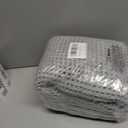 Waffle Bath Mat-Runner Rug, Super Absorbent Non Slip Bath Mats for Bathroom Machine Washable Long Rugs with Tassels, Bath Rugs for Bathroom Floor Beside Tub, 2' x 6' (Light Grey)