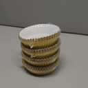 Baderke 200 Pcs Jumbo Cupcake Liners for Baking 3.5" Large Foil Disposable Muffin Cups Chocolate Covered Strawberries Supplies Gift Wrapping for Galentine Holiday Party(Gold)