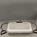 Vibration Plate Exercise Machine Weight Loss, Full Body Workout Vibration Plate Lymphatic Drainage, 199 Adjustable Speeds Power Shaping Vibrating Plate 450 Lbs Capacity Fitness Platform (White)