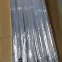 60 Pack Clear Wedding Umbrellas Bulk Transparent Auto Open Stick Umbrellas Windproof Waterproof Large Canopy Umbrella with White European J Hook Handle for Wedding Bride Groom Photography Golf Outdoor