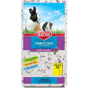 Kaytee Clean & Cozy Paper Bedding with Lavender, Made for Small Animals, 24.6 Liters