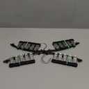 Legging Organizer for Closet, Metal Yoga Pants Hangers 2 Pack w/10 Clips Holds 20 Leggings, Space Saving Hanging Closet Organizer w/Rubber Coated Closet Organizers and Storage, Black